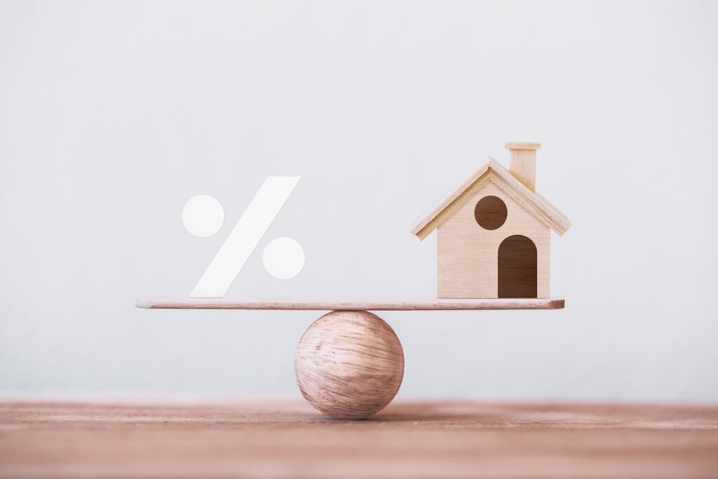 Znak procent i malka darvena kashtichka